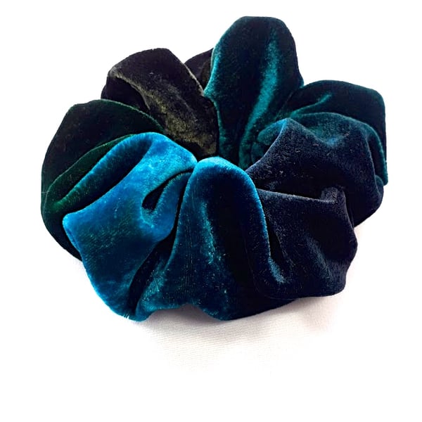 Silk velvet scrunchie.