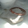 Rustic Textured Unisex Copper Bangles