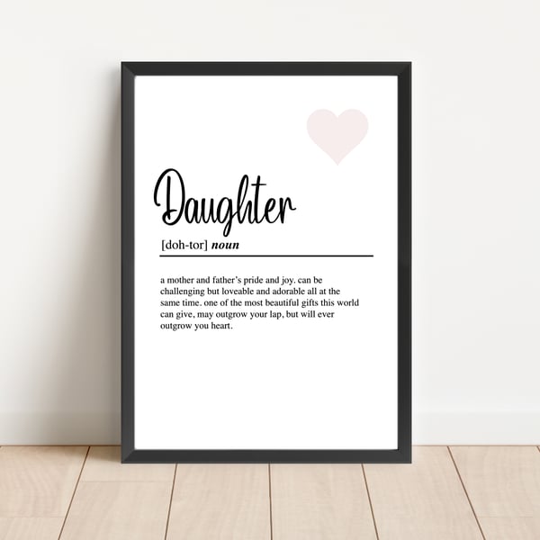 Daughter definition print 