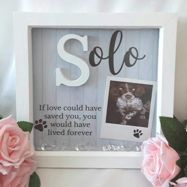 23cm Frame Sizes Personalised Pet Loss Frame, Pet Memorial Frame,Pet Loss