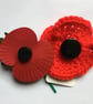 Crochet Red Poppy for Remembrance Day - Image 3