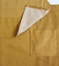 One-of-a-kind Ochre Denim Patchwork Apron, Adjustable Crossback, Upcycled - Image 7