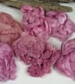 Natural Dye Cochineal Light Pink Mixed Plant Fibre Texture Craft Pack - Image 1