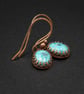 Natural Turquoise and copper handmade semiprecious stone pendant necklace - Image 7