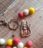 Calico Cat Bag Charm - Image 5