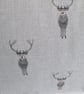 Sophie Allport Stag Cushion Cover with Grey Piping - Image 5