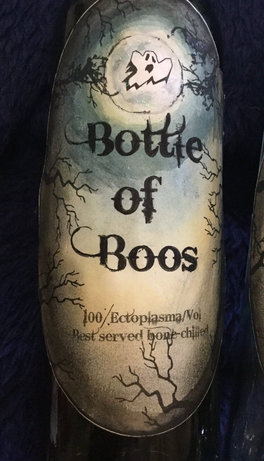 Handmade Large Bottle of Boos Bottle Stickers - Set of 6