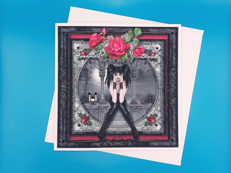 Handmade Gothic Card, Large