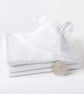 Personalised White cotton hooded baby towel with ears - Image 2