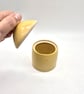 Small Yellow Lidded Ceramic Jar - Image 3