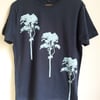 3 Trees Mens Denim Blue cotton Fair Wear T shirt