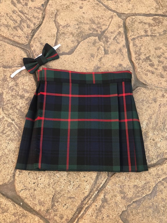 Murray of Athol Tartan Kilt and Bow Tie for babies , children