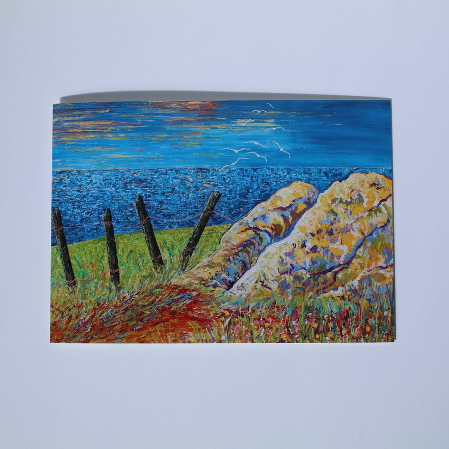 SEAVIEW GREETINGS CARD-‘THE TURNING POINT’ - BLANK FOR YOUR OWN MESSAGE