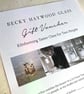 Gift Voucher for a Fused Glass Taster Session for Two People