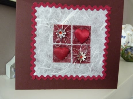 Red Hearts and more Hearts Card