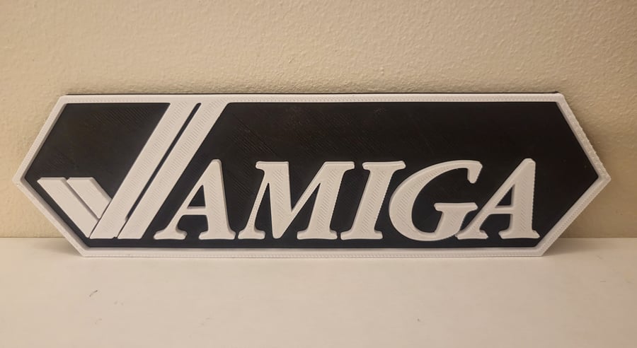 Commodore Amiga - Home Computer 3D Logo Sign Vintage Computing - Free Postage!
