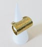 Chunky Hammered Brass Ring - Image 1