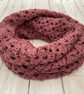 Pink Infinity Scarf - Handmade Crochet - Practical Presents for Her - Image 8