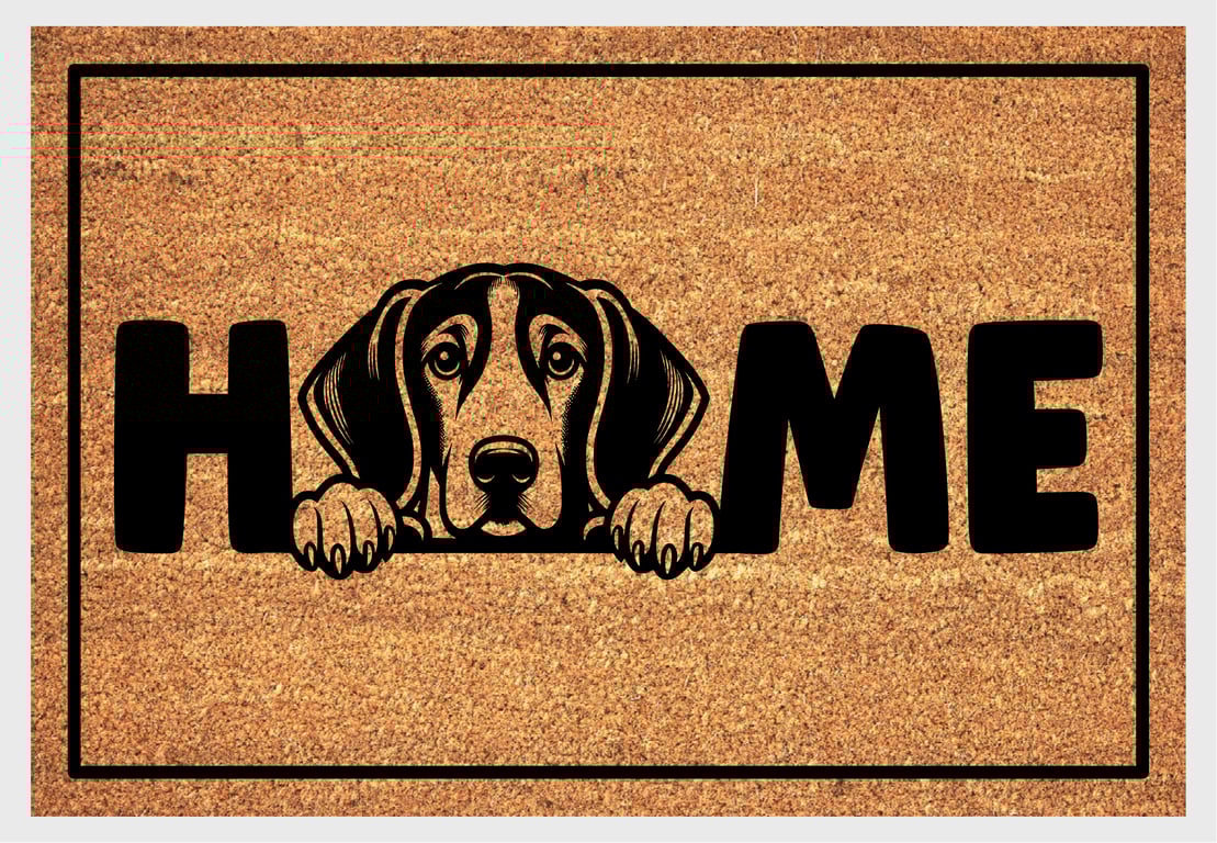English Foxhound Home Door Mat - English Foxhound Welcome Mat - 3 Sizes