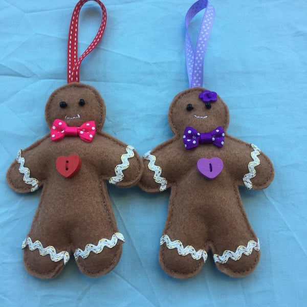 Hand Stitched Tree Decorations