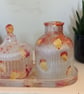 Resin Floral Trinket Gift Set - all 3 Items 