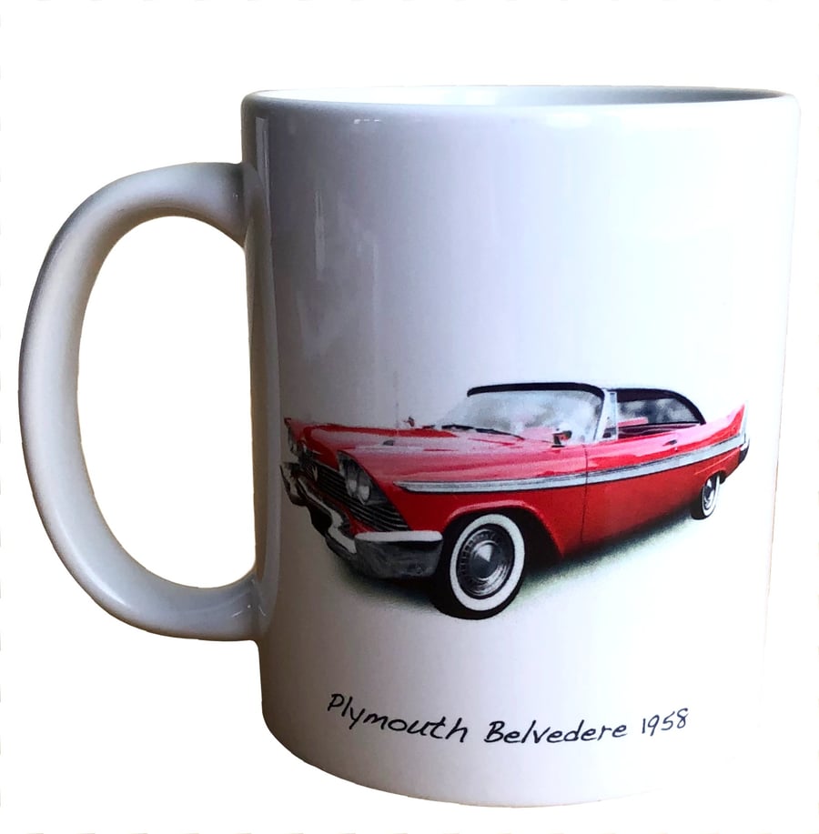 Plymouth Belvedere 1958 - 11oz Ceramic Mug