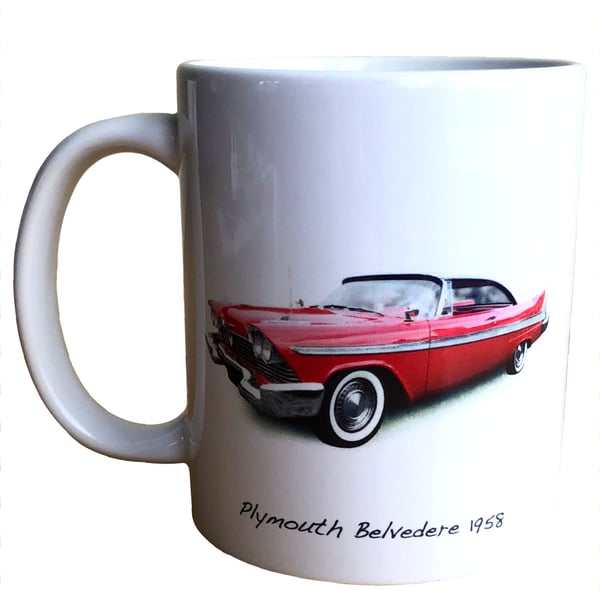Plymouth Belvedere 1958 - 11oz Ceramic Mug