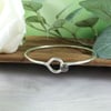 Sterling Silver Tension Bangle with Grey Moonstone