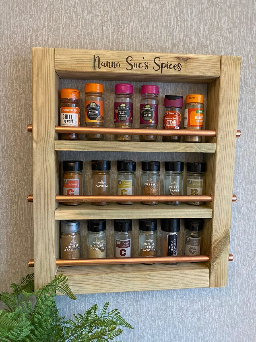 Beautiful Handmade Spice Rack