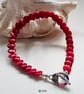 Eco Red Bamboo Coral Bracelet - Image 2