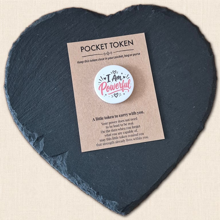 I Am Powerful Pocket Token - Little Reminder Your Strength Is Within You