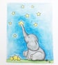 Reach for the stars 'Ellie' Elephant Card - Blank - Image 4