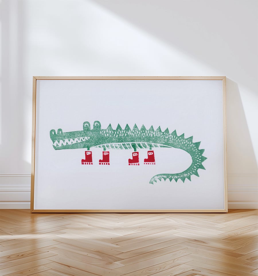 Crocodile Art Print