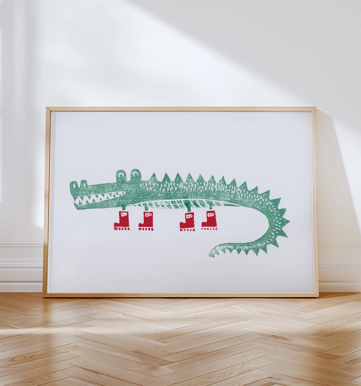 Crocodile Art Print