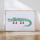 Crocodile Art Print