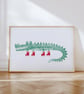 Crocodile Art Print