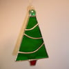 Stained Glass Christmas Tree Suncatcher or Tree Decoration