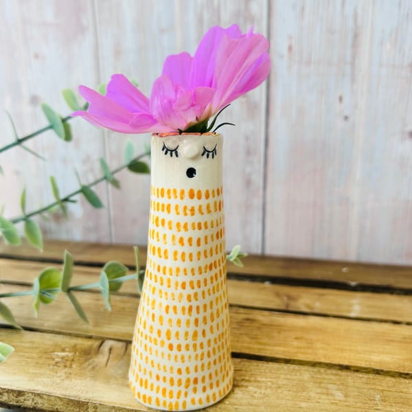 SALE Orange People Vase 