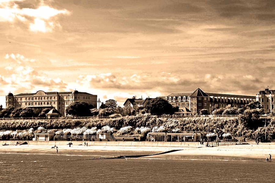 Clacton On Sea Beach Essex England UK Photograph Print