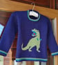 Knitting Pattern for a T-Rex on a Sweater.  Digital Pattern - Image 5