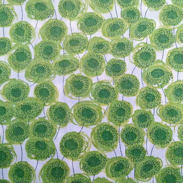 Liberty Fabric 10" Square : XANTHE SUNBEAM Green