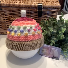 Baby Girl's Bobble Hat 0- 6 months size