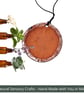 Multisensory finger labyrinth jewellery, Essential oil diffuser necklace red8 - Image 8