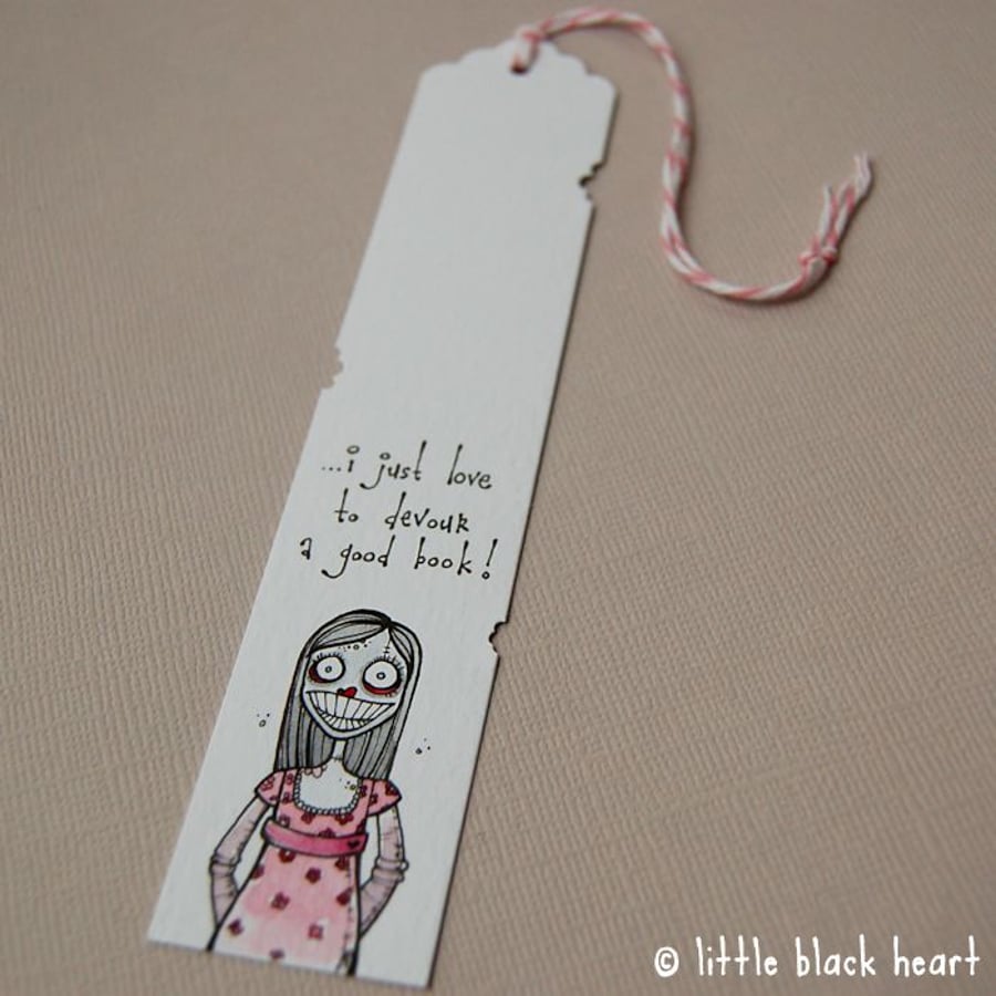 zombie lady bookmark