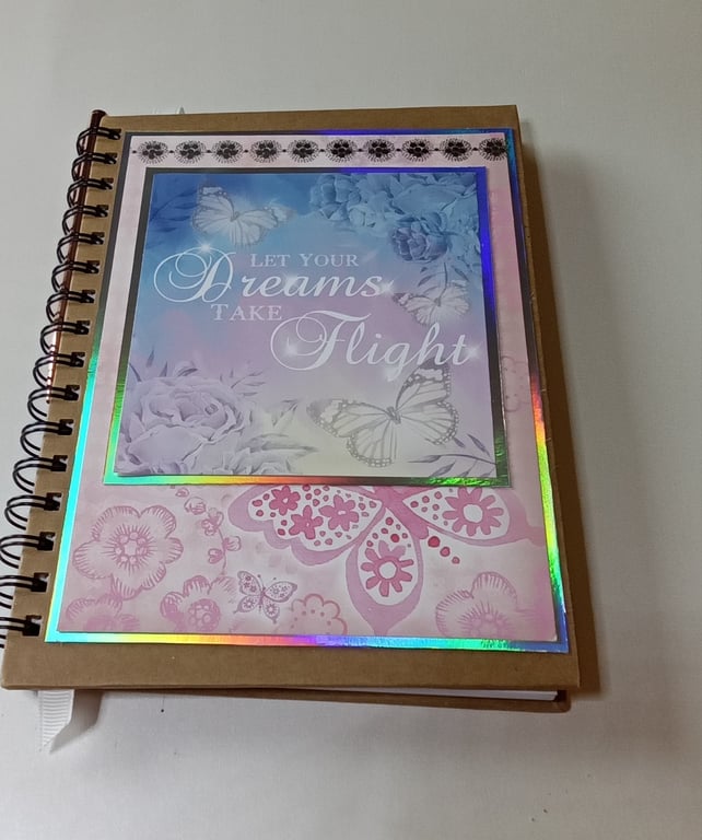 Decorated Notebook, Let Your Dreams Take Flight