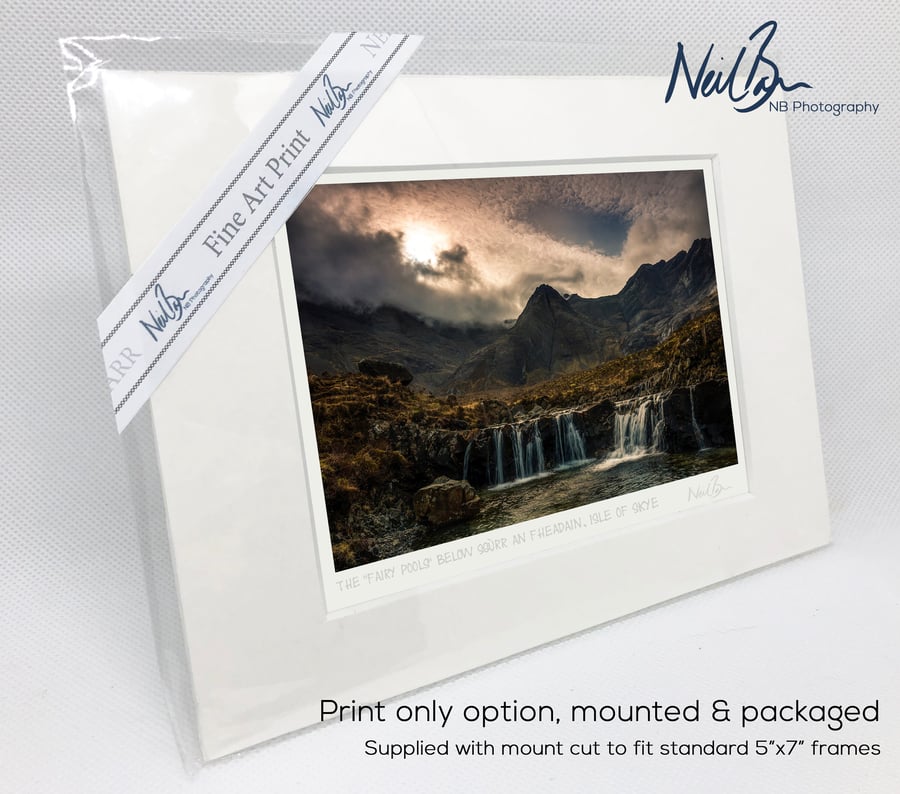 The Fairy Pools Isle of Skye Scotland - A6 (7" x 5") Unframed Print