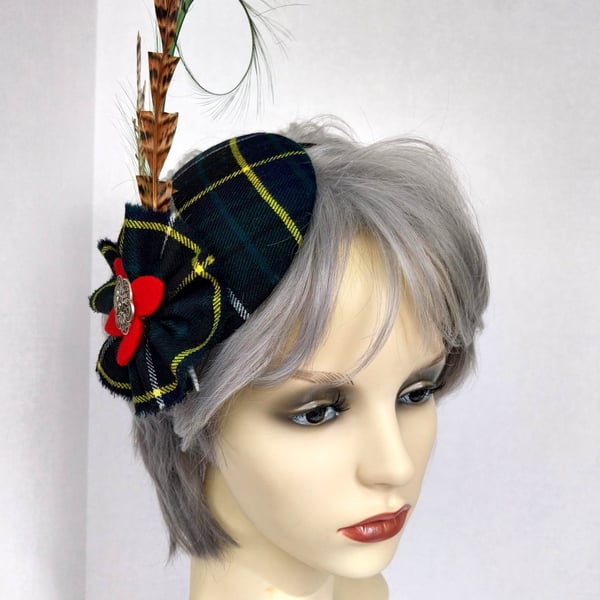 Tartan fascinator