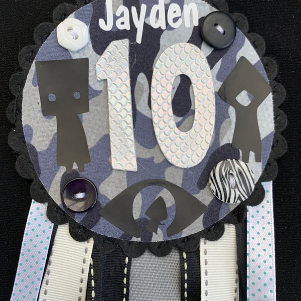 Birthday badge-Rosette - Birthday Little Nightmares theme