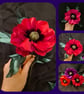 Beautiful Dark Red Poppy - Artificial Flower. - Image 1