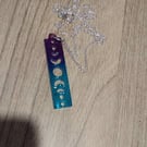 Beautiful handmade necklaces from resin with silver chain.  Pretty gift 
